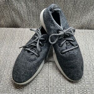 All birds mens gray merino wool water repellent tennishoes size 13